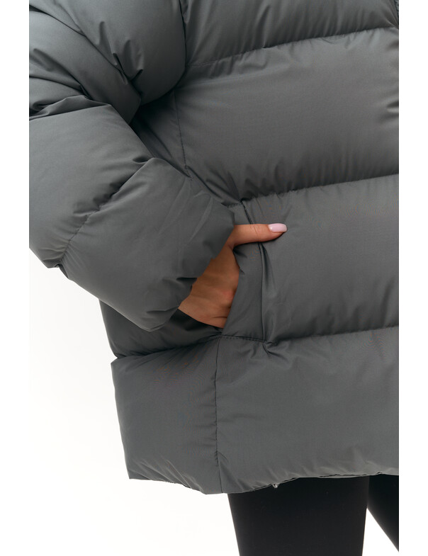 Пуховик базовий подовжений