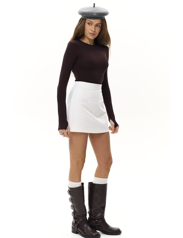 Лонгслив вискоза с вырезом на пальчик