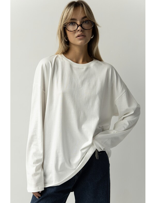 Унісекс лонгслів оверсайз котон