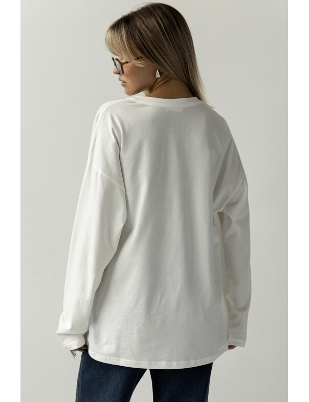 Унісекс лонгслів оверсайз котон