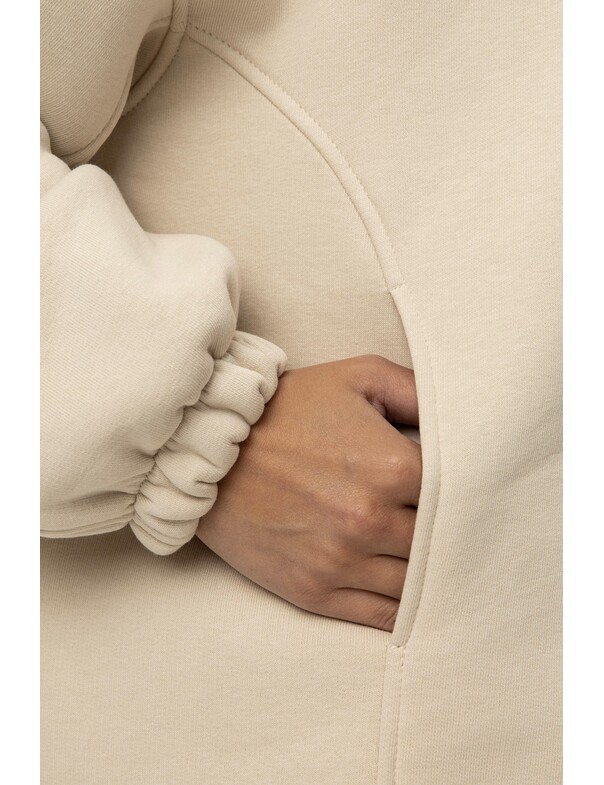 Унисекс оверсайз худи с рельефами на стяжках на флисе обновленный