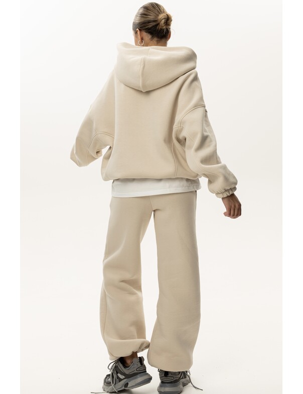 Унісекс оверсайз худі з рельєфами на стяжках