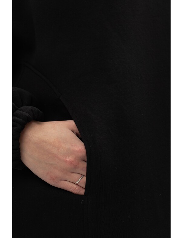 Унісекс оверсайз худі з рельєфами на стяжках