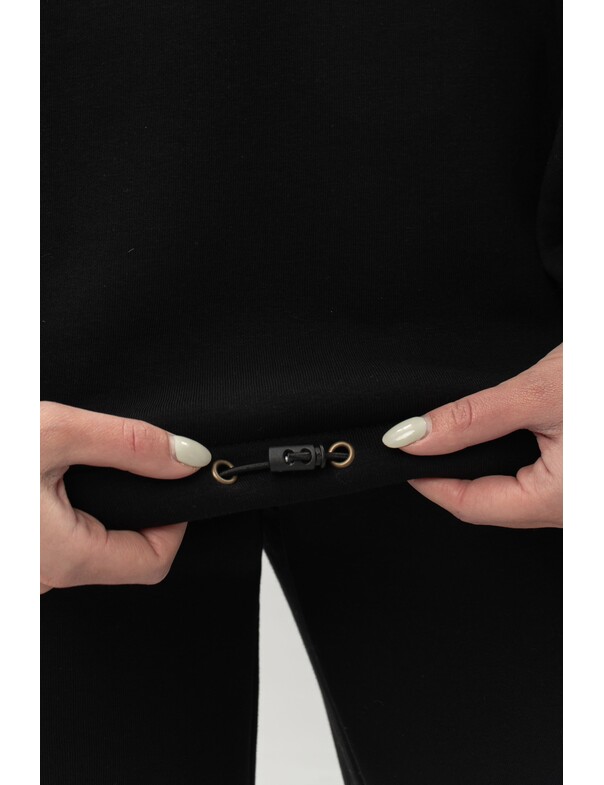 Унісекс оверсайз худі з рельєфами на стяжках