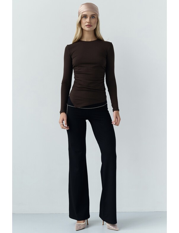 Лонгслив асимметричный