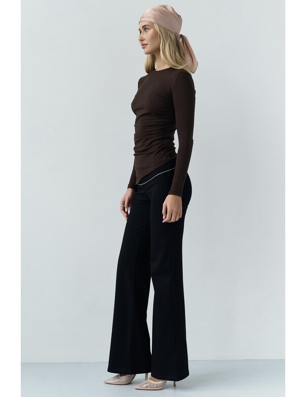 Лонгслив асимметричный