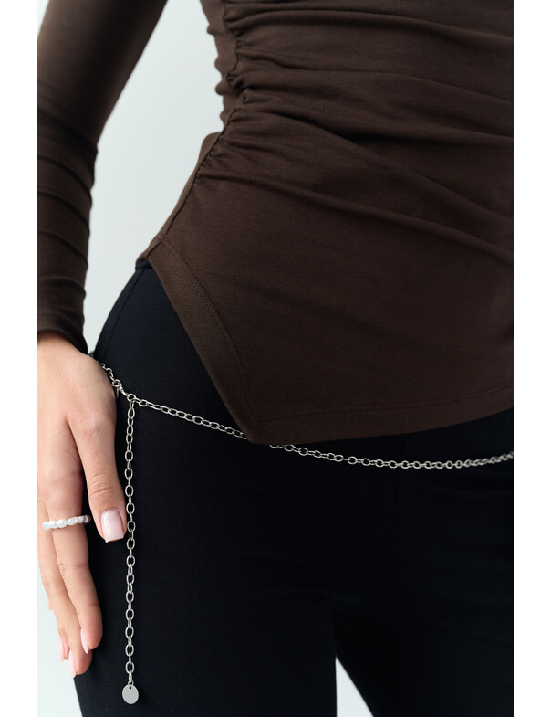 Лонгслив асимметричный