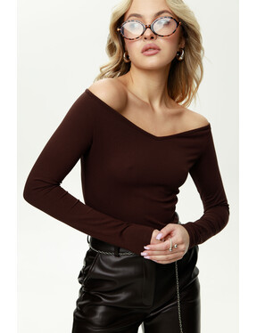 Лонгслів з відкритими плечима