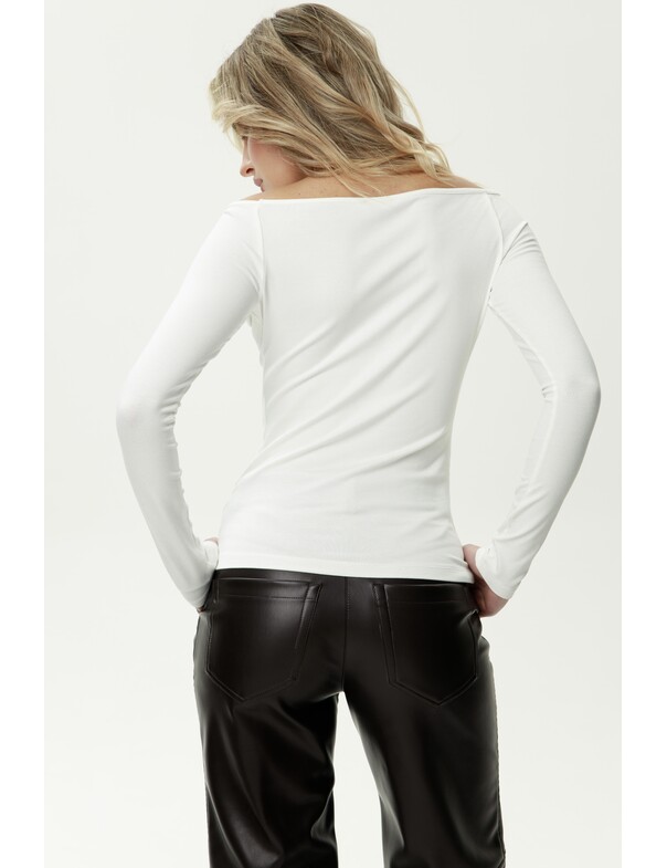 Лонгслив с открытыми плечами