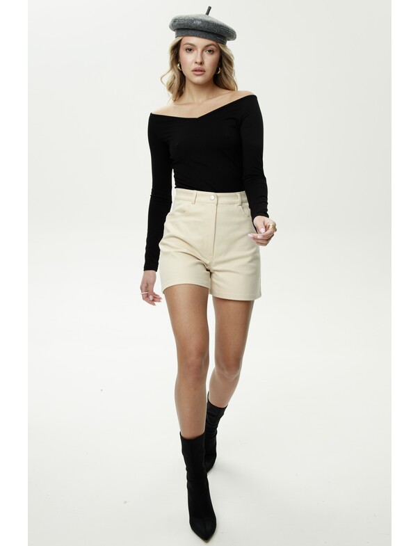 Лонгслив с открытыми плечами