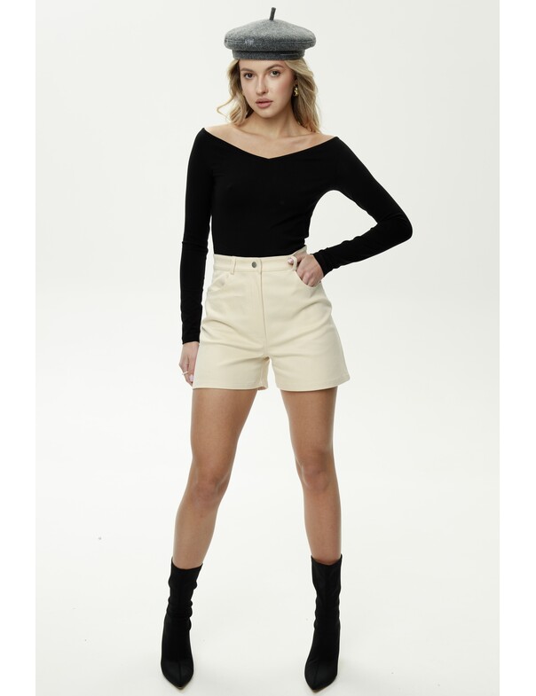 Лонгслів з відкритими плечима