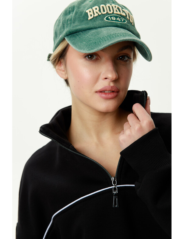 Свитшот с кантом на флисе