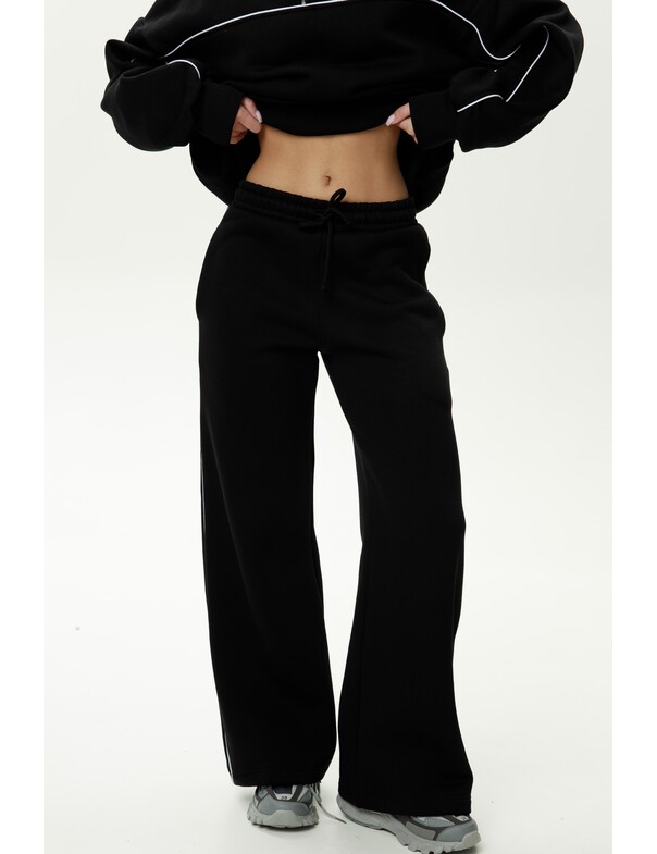 Штаны с кантами на флисе