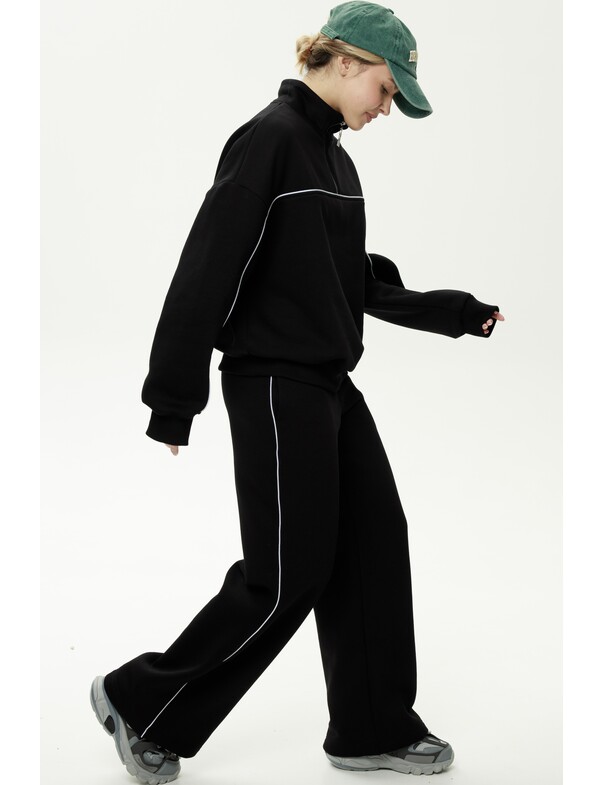 Штаны с кантами на флисе