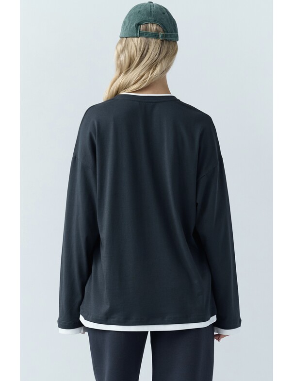 Лонгслів оверсайз двохшаровий