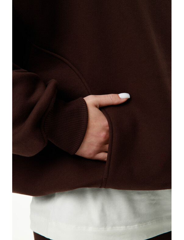 Унісекс оверсайз худі з рельєфами на стяжках на флісі