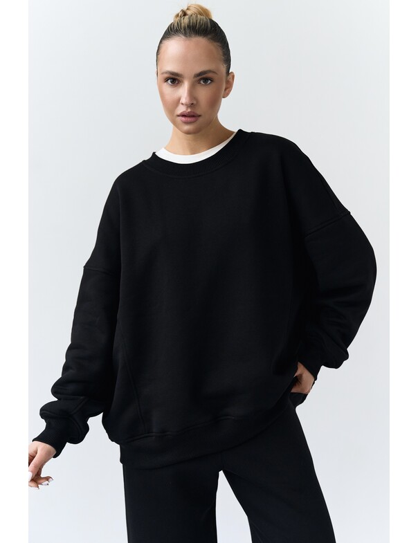 Оверсайз свитшот на микрофлисе