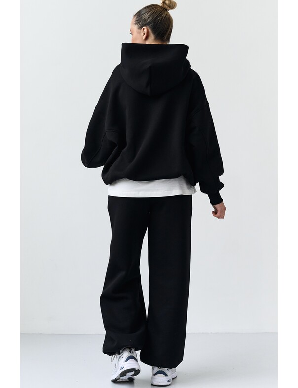 Оверсайз худі зі стяжками на мікрофлісі