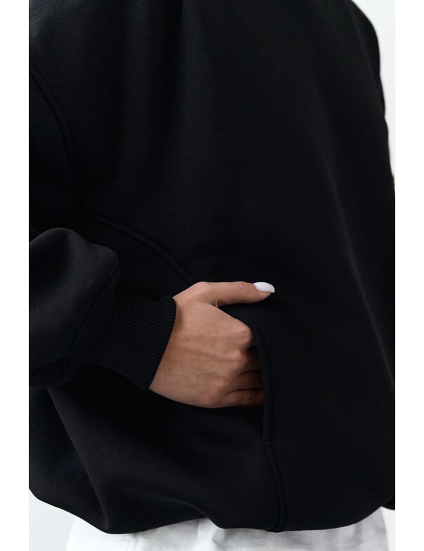 Оверсайз худі зі стяжками на мікрофлісі