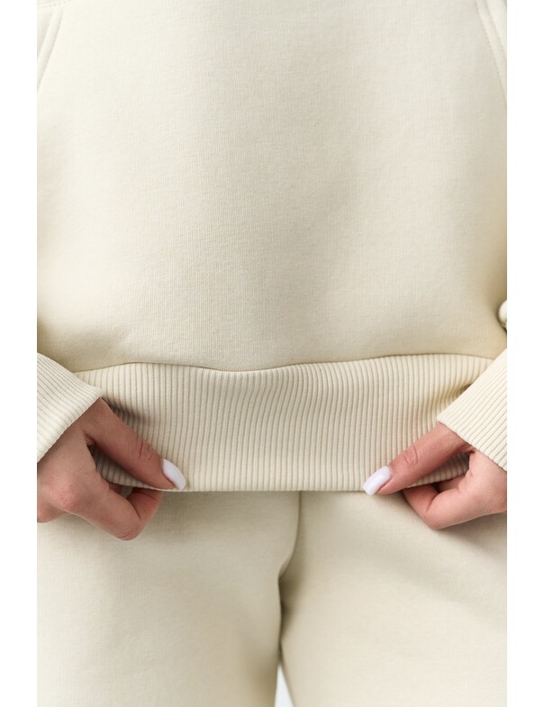 Базовое худи свободного кроя на микрофлисе