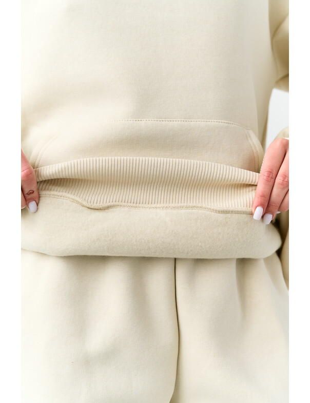 Базовое худи свободного кроя на микрофлисе