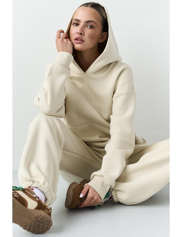 Базове худі вільного крою на мікрофлісі