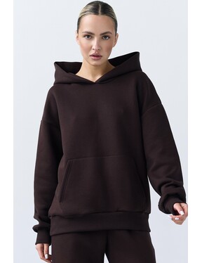 Базовое худи свободного кроя на микрофлисе