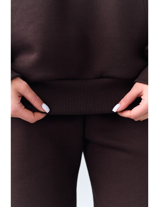 Базовое худи свободного кроя на микрофлисе