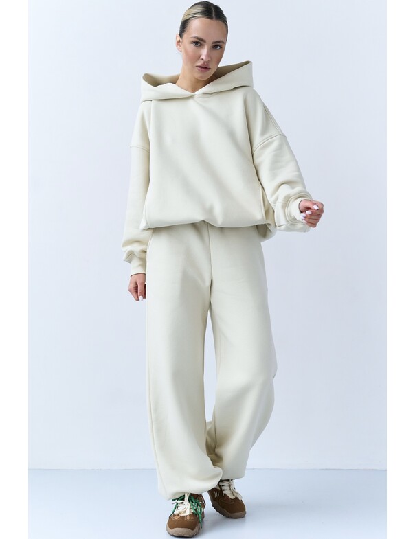 Оверсайз худі зі стяжками на мікрофлісі