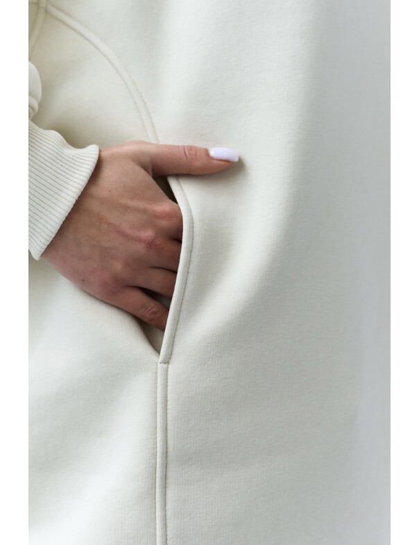 Оверсайз худи со стяжками на микрофлисе