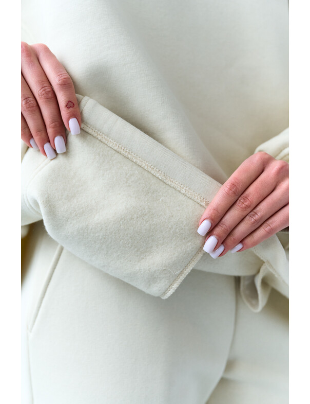 Оверсайз худі зі стяжками на мікрофлісі