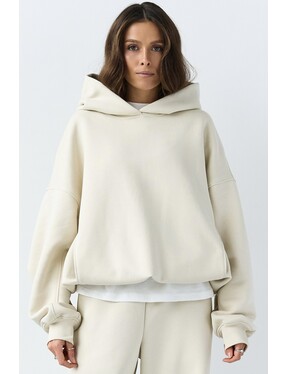 Оверсайз худі зі стяжками на мікрофлісі