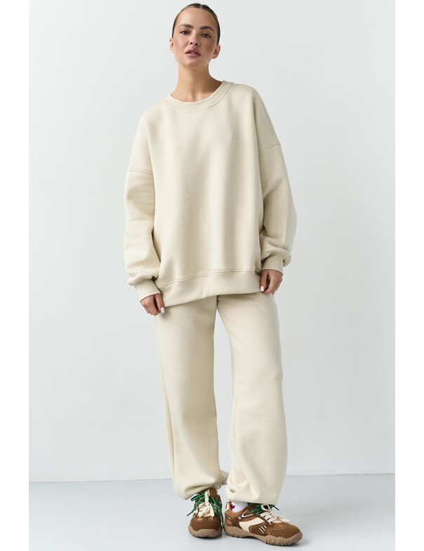 Оверсайз свитшот на микрофлисе