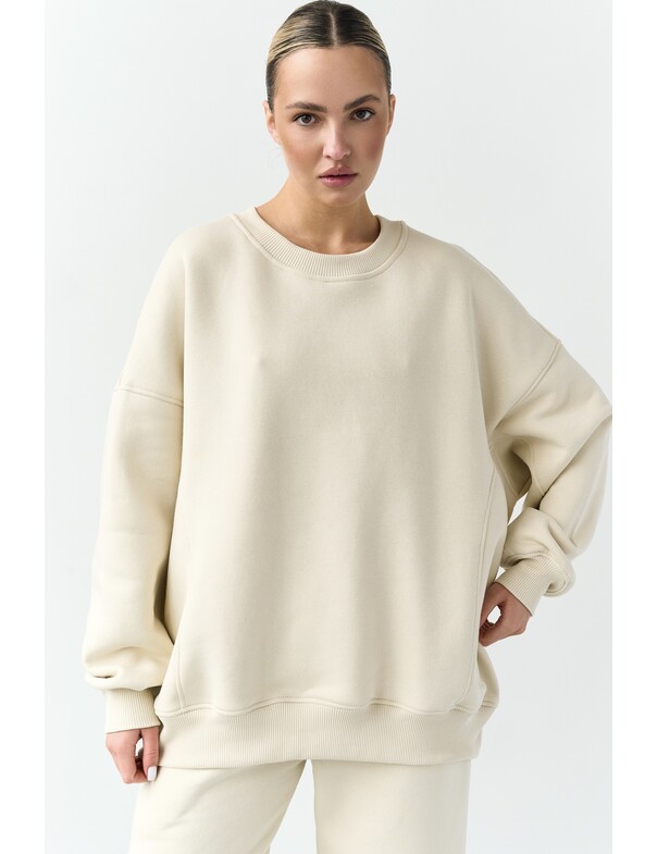 Оверсайз свитшот на микрофлисе