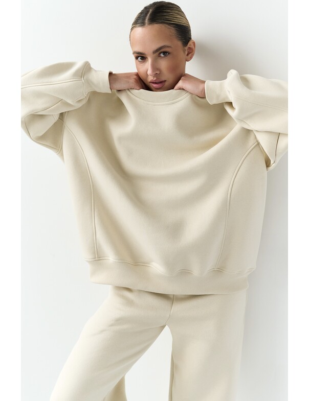 Оверсайз свитшот на микрофлисе