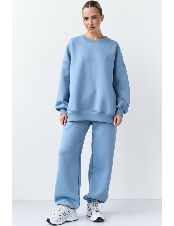 Оверсайз свитшот на микрофлисе