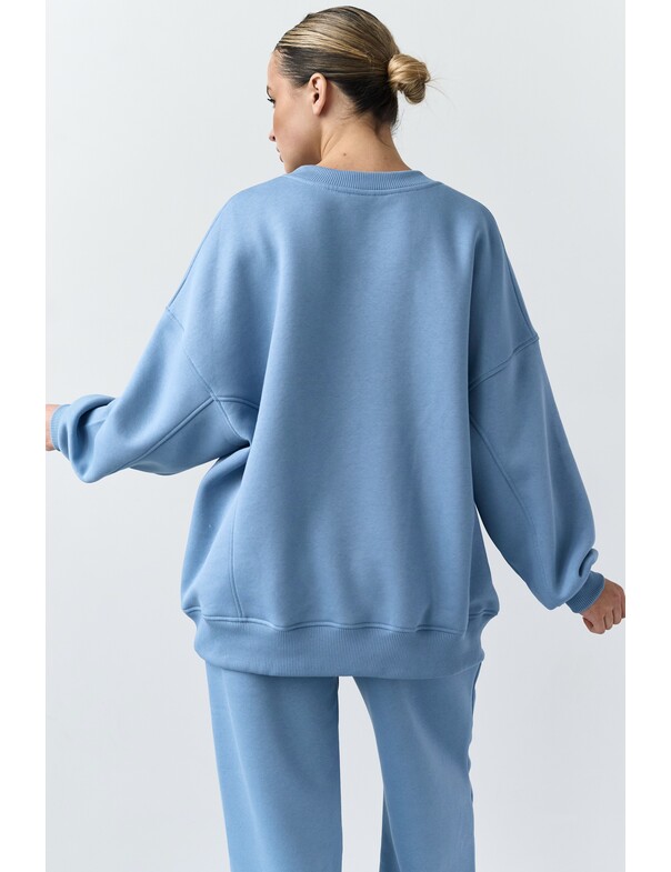 Оверсайз свитшот на микрофлисе