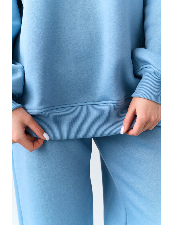 Оверсайз свитшот на микрофлисе