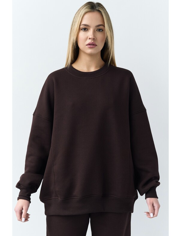 Оверсайз свитшот на микрофлисе