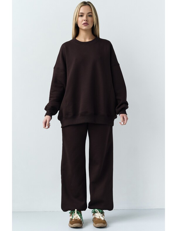 Оверсайз свитшот на микрофлисе