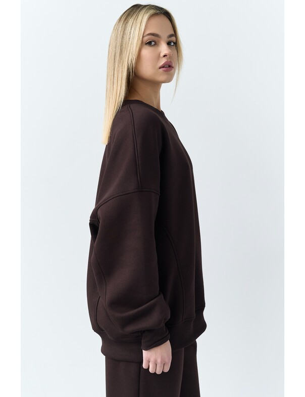 Оверсайз свитшот на микрофлисе