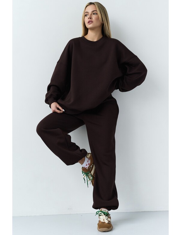 Оверсайз свитшот на микрофлисе