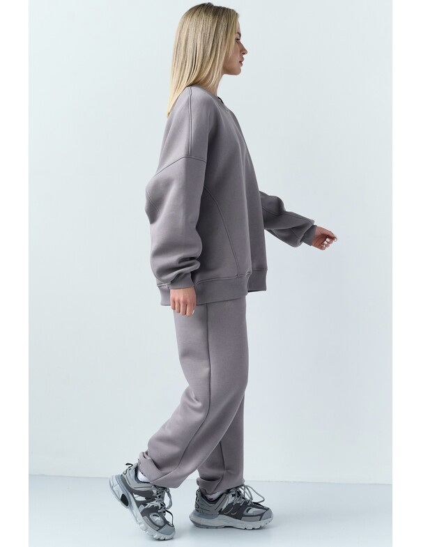 Оверсайз свитшот на микрофлисе