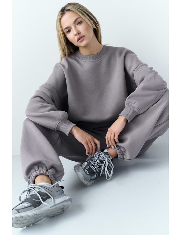 Оверсайз джогеры на микрофлисе