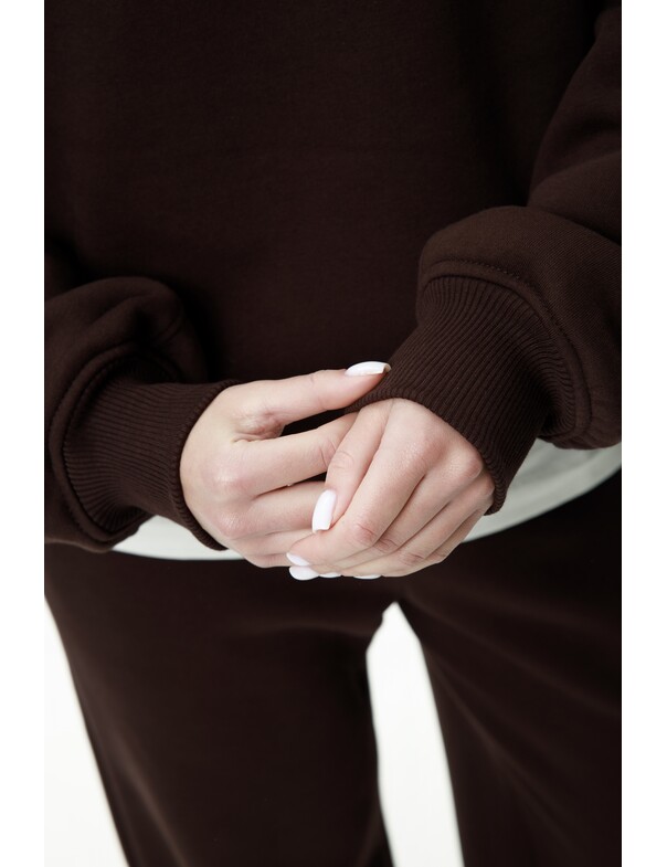 Оверсайз худі зі стяжками на мікрофлісі