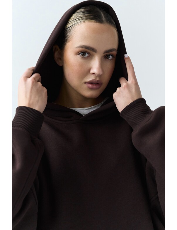 Оверсайз худі зі стяжками на мікрофлісі