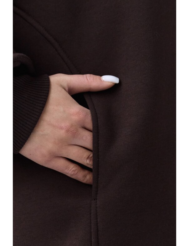 Оверсайз худи со стяжками на микрофлисе