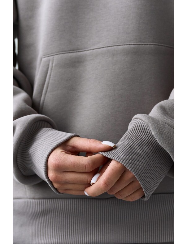 Базове худі вільного крою на мікрофлісі