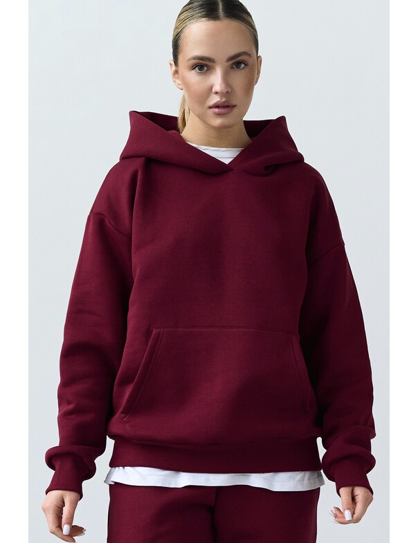 Базовое худи свободного кроя на микрофлисе