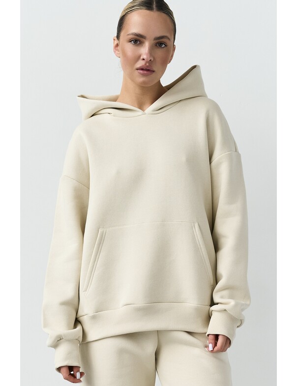 Базовое худи свободного кроя на микрофлисе